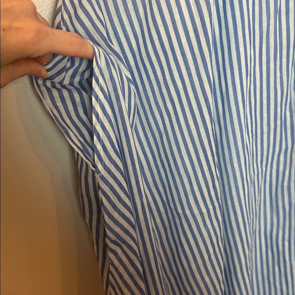 Blue Striped Maxi Dress - Picture 4 of 6